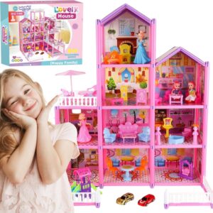 WOOPIE Mega Willa Dollhouse LOVELY HOUSE 194 tk.
