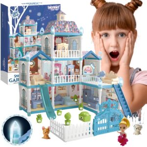 WOOPIE Dollhouse Winter Garden koos tarvikute ja valgustatud nukuga 191 tk.