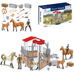 WOOPIE komplekt Stable Horse Pen Figuurid 18 tk.