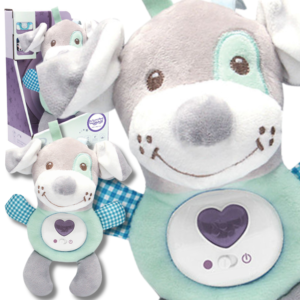 WOOPIE BABY interaktiivne plüüsis kaisu beebidele Kerge heli koerte magamismänguasi