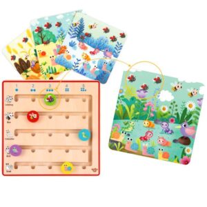 TOOKY TOY Puidust mäng Loomi loendama õppimine