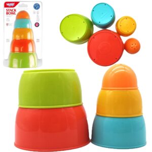 WOOPIE BABY Sensory Toy Pyramid Värvilised tassid 5 tk.