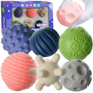 WOOPIE BABY Sensory Squeeze Blocks 6 tk.
