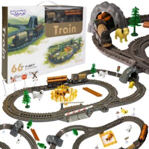 WOOPIE Elektrirongi vedur Retro Farm Track XL 66 tk.