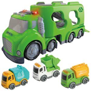 WOOPIE Green Tow Truck City Trucki heli- ja valgusefektid