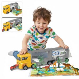 WOOPIE Transporter Truck 2in1 dinosauruste komplekt + makett