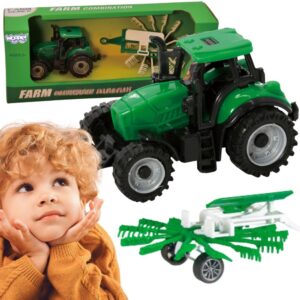 WOOPIE põllutraktor rehaga