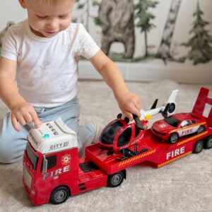 WOOPIE sõidukikomplekt tuletõrjeauto helikopteri auto helituled