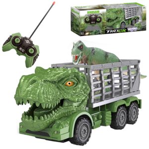 WOOPIE puldiga auto RC roheline dinosaurus + kujuke