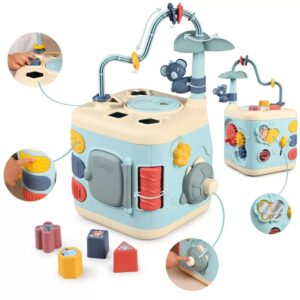 SMOBY Little Sensory Activity Cube for Children Sorter Labürint 13in1