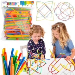 WOOPIE Ehitusklotsid Värvilised kõrred 500 tk.