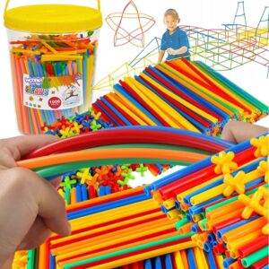 WOOPIE Ehitusklotsid Värvilised kõrred 1000 tk.