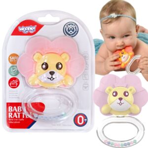 WOOPIE BABY sensoorne mänguasi 2in1 Rattle Teether Lion