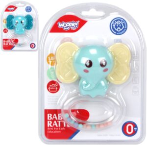 WOOPIE BABY sensoorne mänguasi 2in1 Rattle Teether Elephant