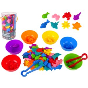 WOOPIE Haridusmäng Montessori Color Sorter Sea Land 64 tk.