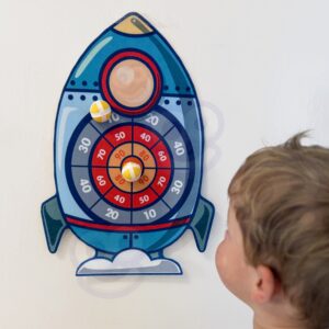 WOOPIE arkaadmäng Velcro Darts Shield Rocket