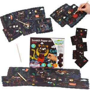 WOOPIE ART&FUN Creative Scratch Card komplekt lastele 7 tk.