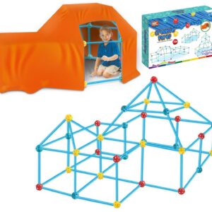 WOOPIE Suured Ehitusklotsid Telgikomplekt Õlekõrred 128 tk.