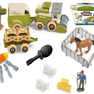 WOOPIE talu ehituskomplekt kombaini tallifiguurid + hobune