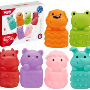 WOOPIE BABY Soft Sensory Animals Komplektis 6 tk
