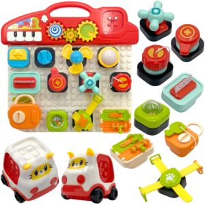 WOOPIE BABY Montessori manipuleerimispaneeli värviline tegevuspaneel