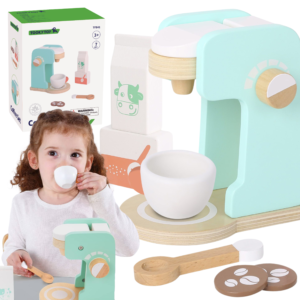 TOOKY TOY puidust kohvimasina komplekt lastele 7 tk.