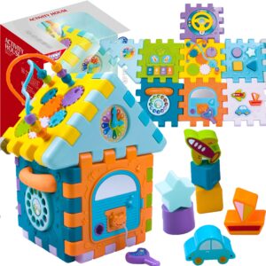 WOOPIE BABY Multifunktsionaalne Montessori tegevusmaja 9in1 - 18m+