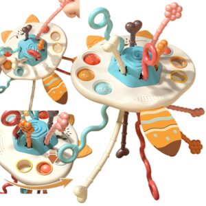 WOOPIE BABY sensoorne mänguasi Montessori Teether Rattle Multifunktsionaalne rebane