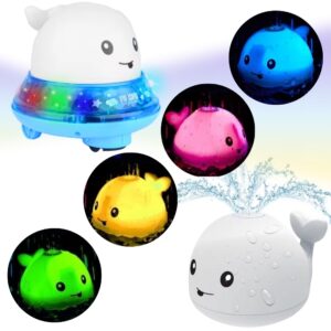 WOOPIE Whale Glowing Fountain vannimänguasi - valge