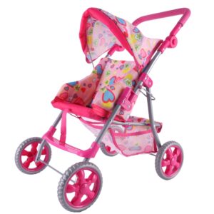 WOOPIE ROYAL käru jalutuskäru Dolls Colorful Hearts