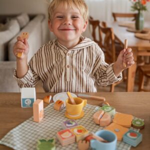 TOOKY TOY Piknikukomplekt Puuviljade lõikamiseks Hommikusöögikomplekt