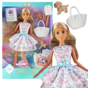 WOOPIE ROYAL Doll Lily 30 cm kevadkleit Aksessuaarid Koerte piknik