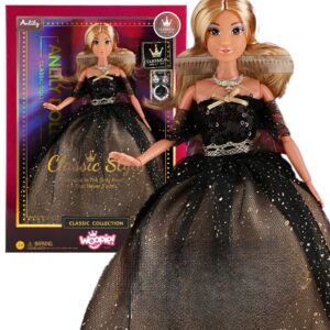 WOOPIE ROYAL Doll Lily 30 cm pikkade blondide juustega Black Ball kleit