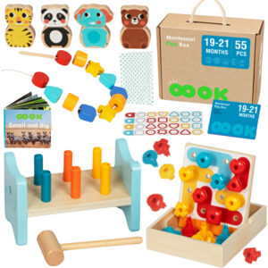 TOOKY TOY MONTESSORI ÕPPEKOMPLEKT 7IN1 SENSOORNE BOX 19–21 KUUD