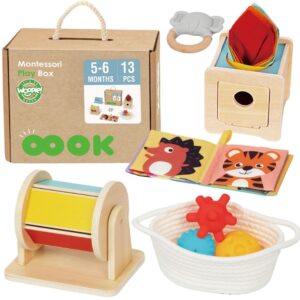 WOOPIE GREEN MONTESSORI ÕPPEKOMPLEKT 6IN1 SENSOORNE BOX 5–6 KUUD