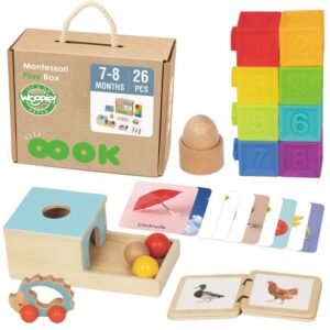 WOOPIE GREEN MONTESSORI SENSOORNE MÄNGUKOMPLEKT 6IN1 7–8 KUUD 26 OSA