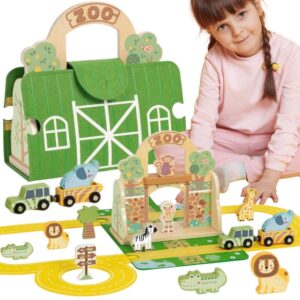 TOOKY TOY MINI ZOO KAASASKANTAV LOOMAAIA KOMPLEKT