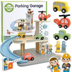 WOOPIE GREEN PUIDUST PARKIMISMAJA 2IN1 TANKLAGA + AUTOD JA FIGUURID
